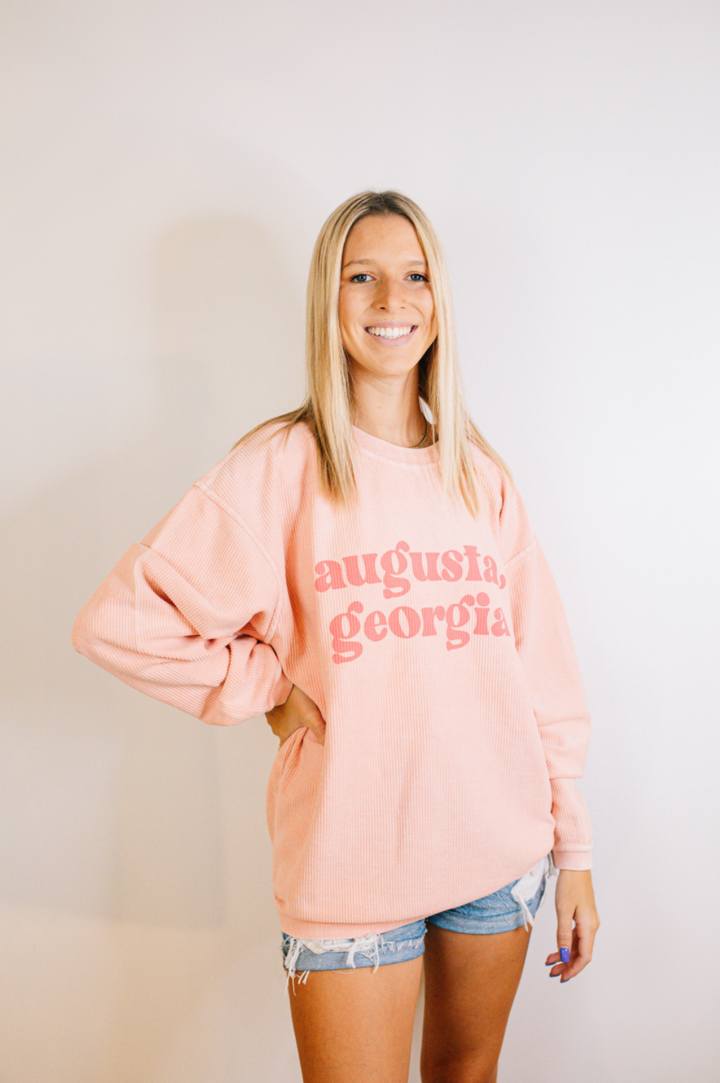 Georgia corded sweatshirt sale