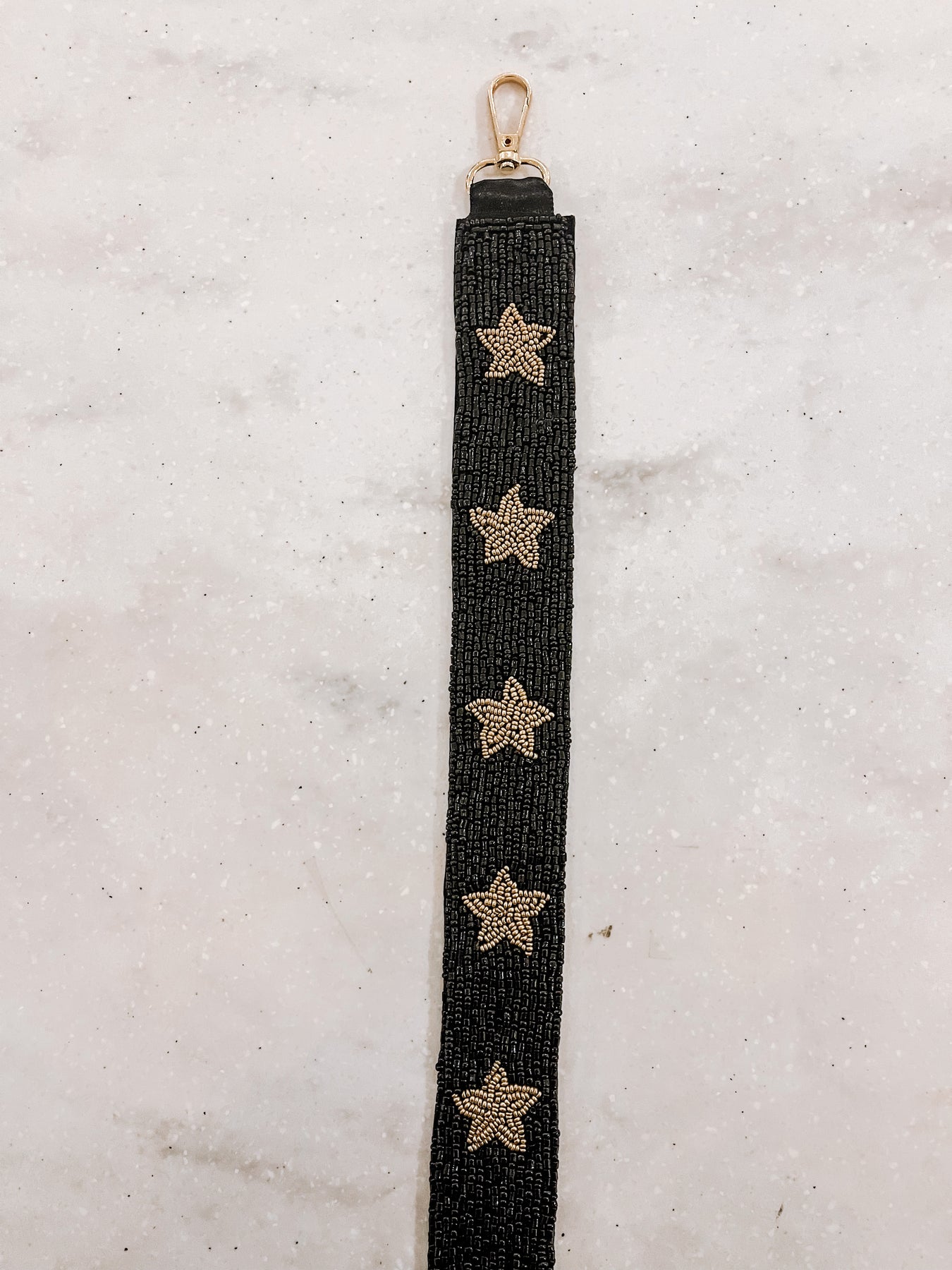 Gold Star Beaded Crossbody Strap